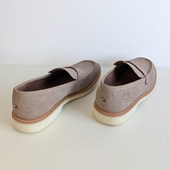 Tommy Hilfiger Cushioned Sector Round Toe Platform Penny Loafer Camel 10½ - Picture 2 of 10